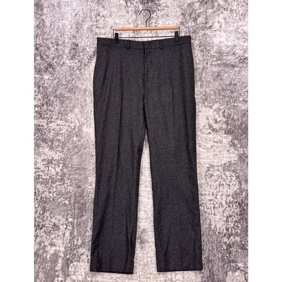 Vintage Polo Ralph Lauren Pants 38 x 32 Mens Gray Wool Flannel - Picture 1 of 7